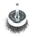 RS PRO Steel Crimp Wire Abrasive Brush, 6 mm Diameter, 55 mm Face Width, Shank Fixing, Max 4500 rpm 188-4099