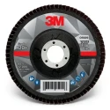 3M Zirconia Aluminium Flap Disc 115 mm Fine Grade P120 Grit Quick Change 10 Per Pack 7100196539