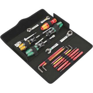 Wera 15 Piece Plumber Tool Kit with Case VDE 1000V Approved IEC 60900 05136026001