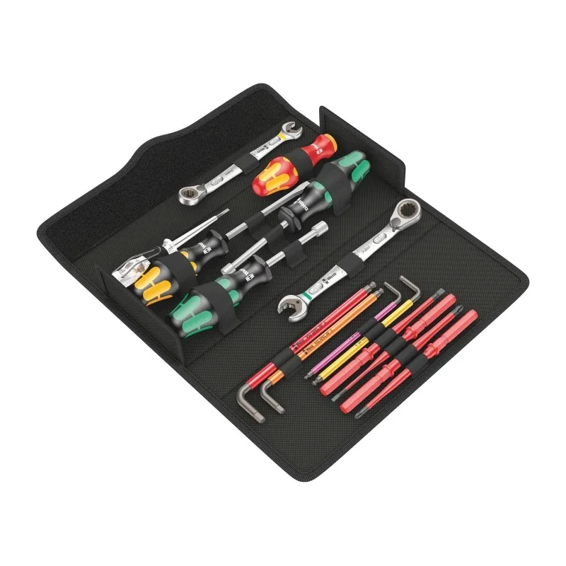 Wera 15 Piece Plumber Tool Kit with Case VDE 1000V Approved IEC 60900 05136026001