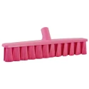 Vikan Soft Push Broom Pink With Polyethylene Terephthalate Bristles Width 50mm Depth 400mm 31711