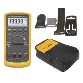Fluke 87V High-Performance Digital Multimeter Kit 1000V, 10A with Case and Holster Fluke 87V + C25 TPAK