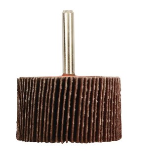 RS PRO Aluminium Oxide Abrasive Wheel 50 mm Diameter, 30 mm Face Width, P80 Grit, Flap Wheel, 6 mm Shank, 10000 RPM 189-5748