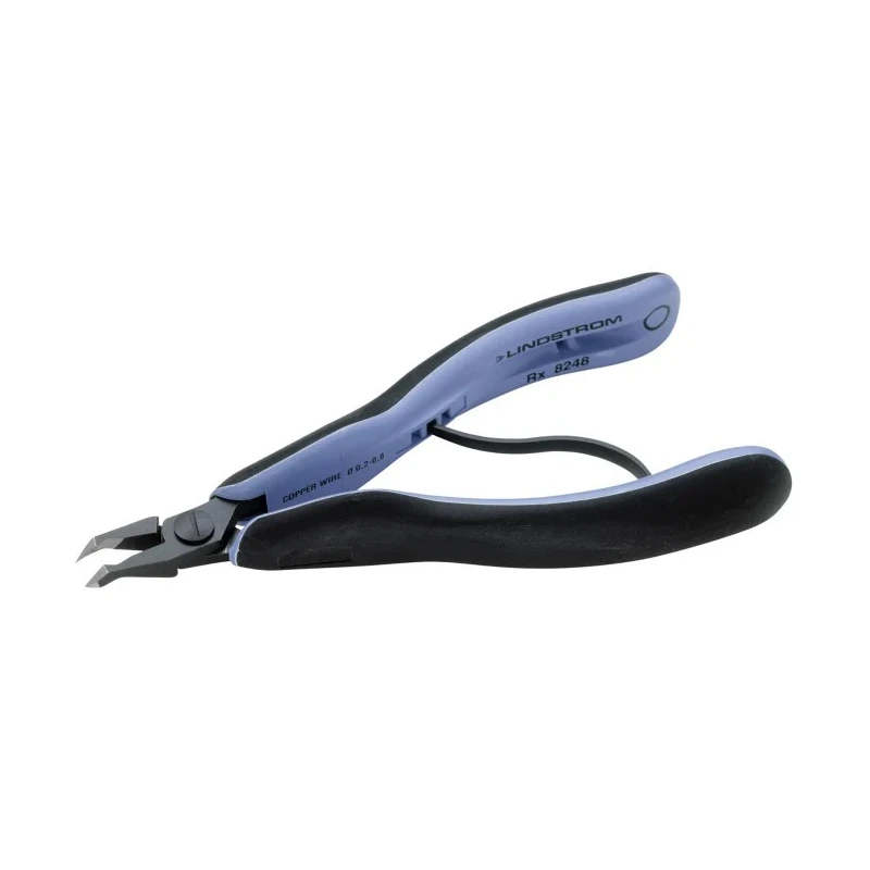 Lindstrom Flush ESD Safe Cable Cutter, Jaw Width 6mm, Overall Length 143mm, Jaw Length 18mm RX 8248