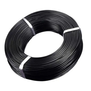 RS PRO Polyvinyl Chloride Black Cable Sleeve, Wall Thickness 0.47mm, Dielectric Strength 2500V/mm, Operating Temp 189-3171