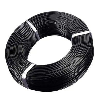 RS PRO Polyvinyl Chloride Black Cable Sleeve, Wall Thickness 0.47mm, Dielectric Strength 2500V/mm, Operating Temp 189-3171