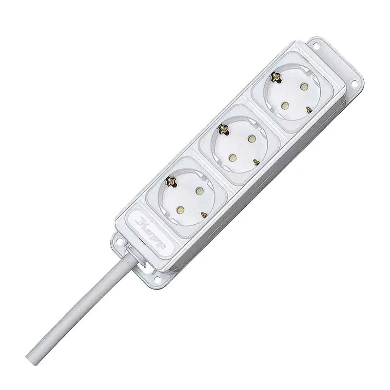 Kopp 3 m 3 Socket Extension Lead Kit 16A 250V White Series 1274 127485014