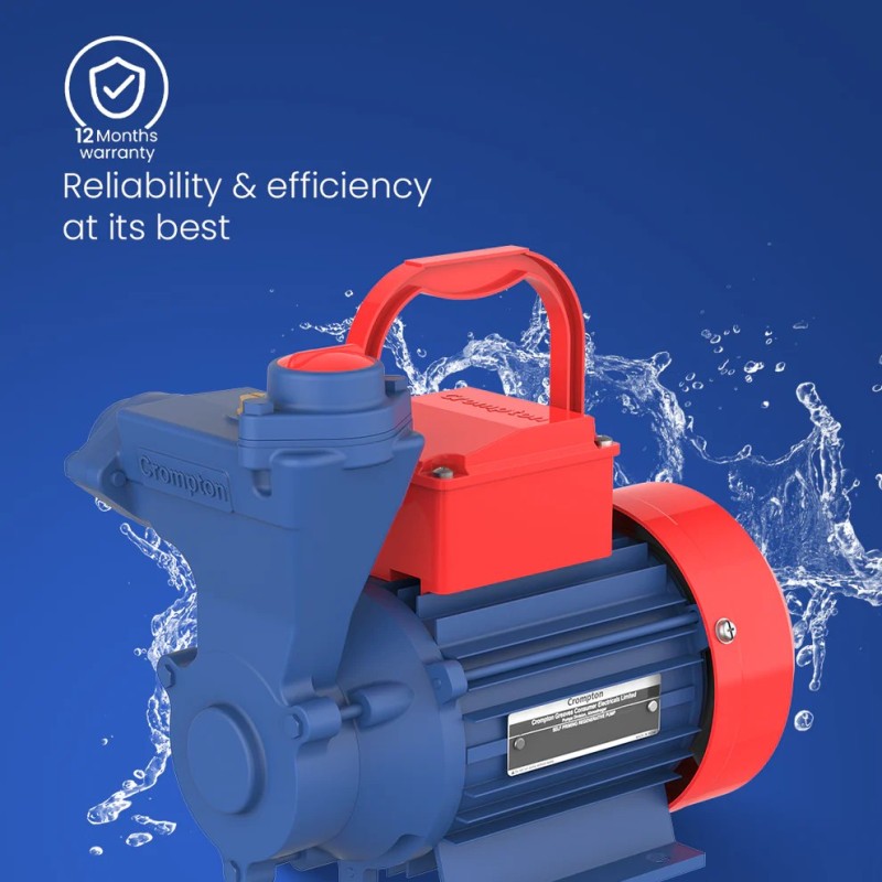 Crompton Single Phase Self Priming Regenerative Pump, Glide Plus Series