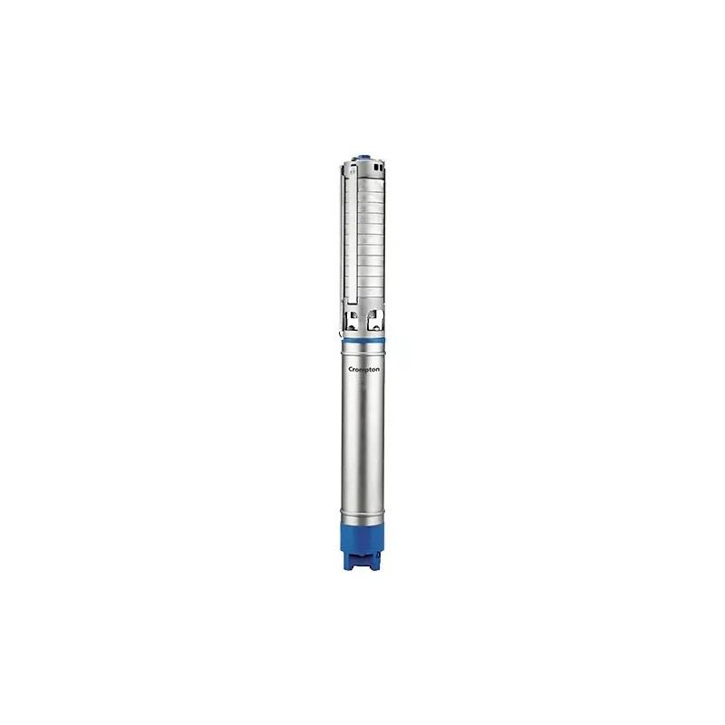 Crompton 175 mm Bore 100 mm Outlet Three Phase Water Filled Borewell Submersible Pump Set, JANTA Series