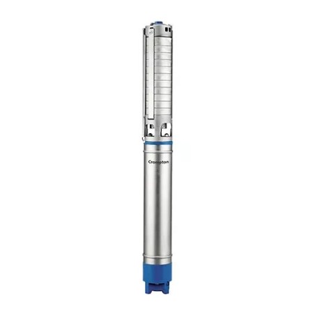 Crompton 175 mm Bore 100 mm Outlet Three Phase Water Filled Borewell Submersible Pump Set, JANTA Series