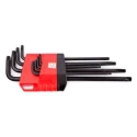 RS PRO 8-Piece Long Arm L Shape Torx Key Set, Chrome Vanadium Molybdenum Steel, Black Finish 192-3725