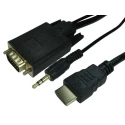 RS PRO 1 m HDMI Cable Male HDMI to Male VGA Black 192-4517