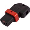 Schaffner C13 Straight Free Hanging Rewireable IEC Connector 250V 15A IL13+ Rewireable IEC Lock+ U/P LSZH