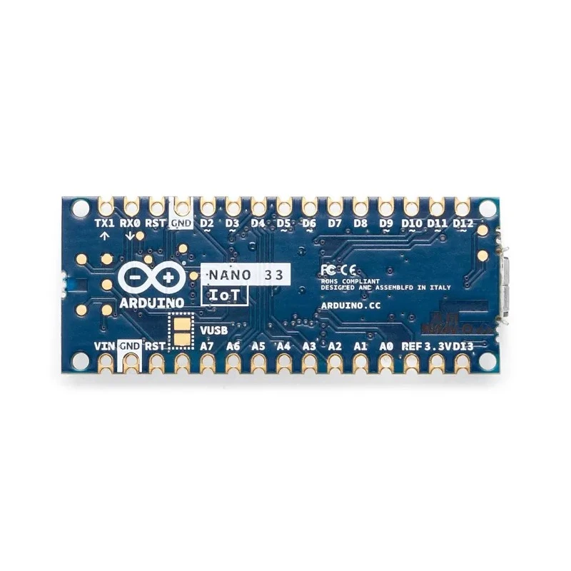 Arduino Nano 33 IOT Module Development Board Kit with ATSAMD21G18A Processor, Compact 32-bit ARM Microcontroller ABX00027