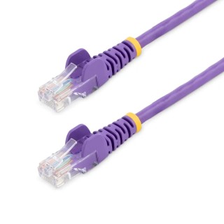 StarTech.com Cat5e Unscreened Ethernet Cable, 10 m Length, Purple PVC Jacket, Stranded Copper Conductor 