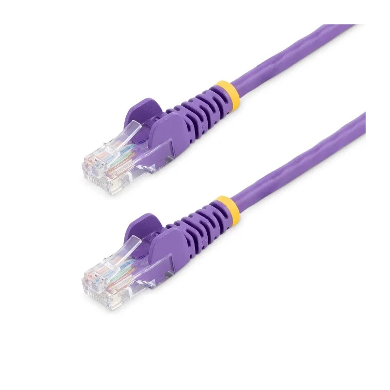 StarTech.com Cat5e Unscreened Ethernet Cable, 10 m Length, Purple PVC Jacket, Stranded Copper Conductor 