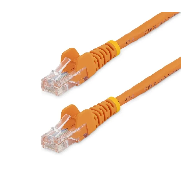StarTech.com Cat5e Ethernet Cable 10 m Unscreened Orange PVC Jacket Copper Stranded Conductor 24AWG 