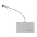 RS PRO USB C to DVI Adapter Cable 1 Supported Display, 150 mm Length, White ABS Shell 192-4689