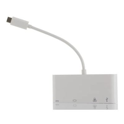 RS PRO USB C to DVI Adapter Cable 1 Supported Display, 150 mm Length, White ABS Shell 192-4689