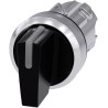 Siemens SIRIUS ACT 3SU10 Series 3 Position Illuminated Selector Switch Head, 22 mm Cutout, IP66 IP67 IP69K 3SU1052-2BP10-0AA0