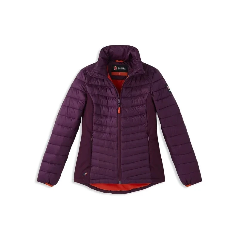 Parade Water Repellent Down Jacket for Women XL Purple Outer Nylon Ripstop Lining Polyester Zipper 17OCALA*1783TXL