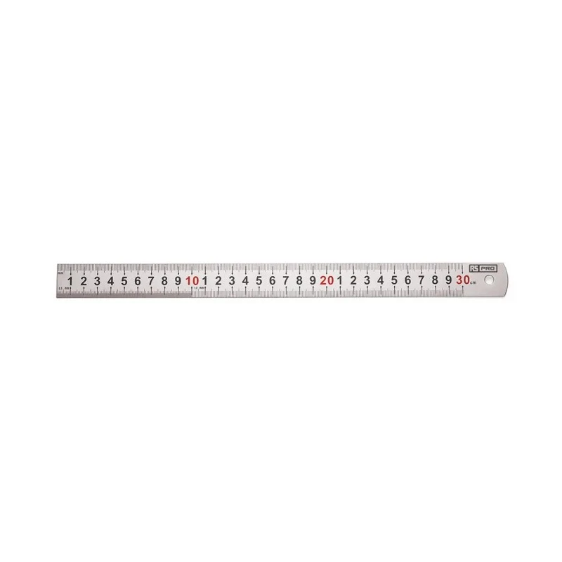 RS PRO Stainless Steel Metric Ruler 300 mm Length 25 mm Width Precision Class II 192-3661
