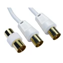 RS PRO 50 m RF Coaxial Coaxial Cable 75 Ω White Terminated 192-4502