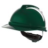 MSA Safety V-Gard 500 Green Safety Helmet Ventilated Adjustable GV442-0000000-000