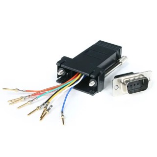 StarTech.com D-Sub Adapter 9-Way D-Sub to Male Male RJ45 Female Female GC98MF