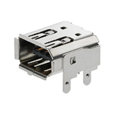 Molex 6 Way Right Angle Through Hole Firewire Connector Female 53984-0681