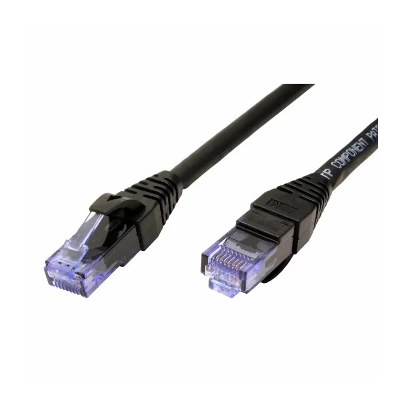 Roline Cat6a Ethernet Cable 8 Core, Black, 3 m Length, Unshielded Unscreened, Low Smoke Zero Halogen Jacket Cat6a