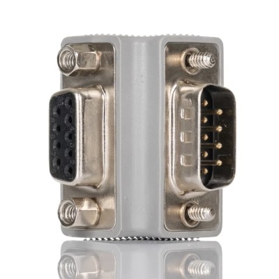 StarTech.com Right-Angled D-Sub Adapter 9-Way Male to Female Through Hole 30mm GC99MFRA2