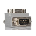 StarTech.com Right-Angled D-Sub Adapter 9-Way Male to Female Through Hole 30mm GC99MFRA2