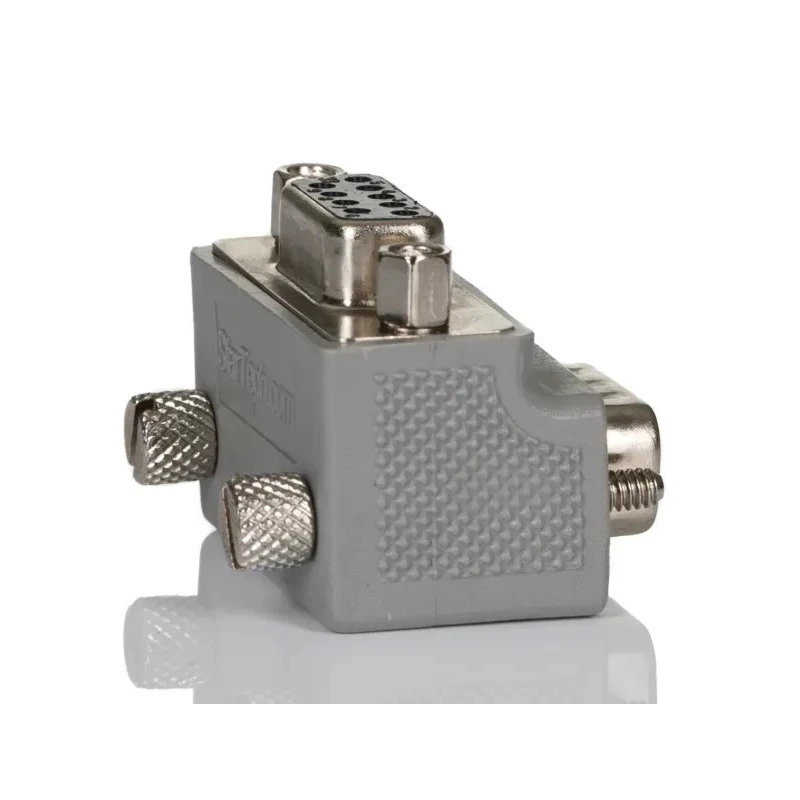 StarTech.com Right-Angled D-Sub Adapter 9-Way Male to Female Through Hole 30mm GC99MFRA2