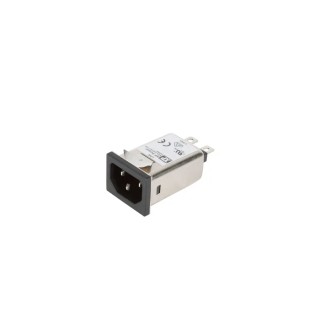 XP Power 264V AC 3A EMI IEC Filter Screw Mount Male Connector with 1 Fuse FASAS03SFR