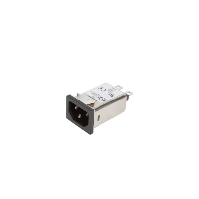 XP Power 264V AC 3A EMI IEC Filter Screw Mount Male Connector with 1 Fuse FASAS03SFR