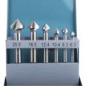 Makita Countersink Drill Bit Set 90° Angle, 6 Pieces with High-Speed Steel D-42204