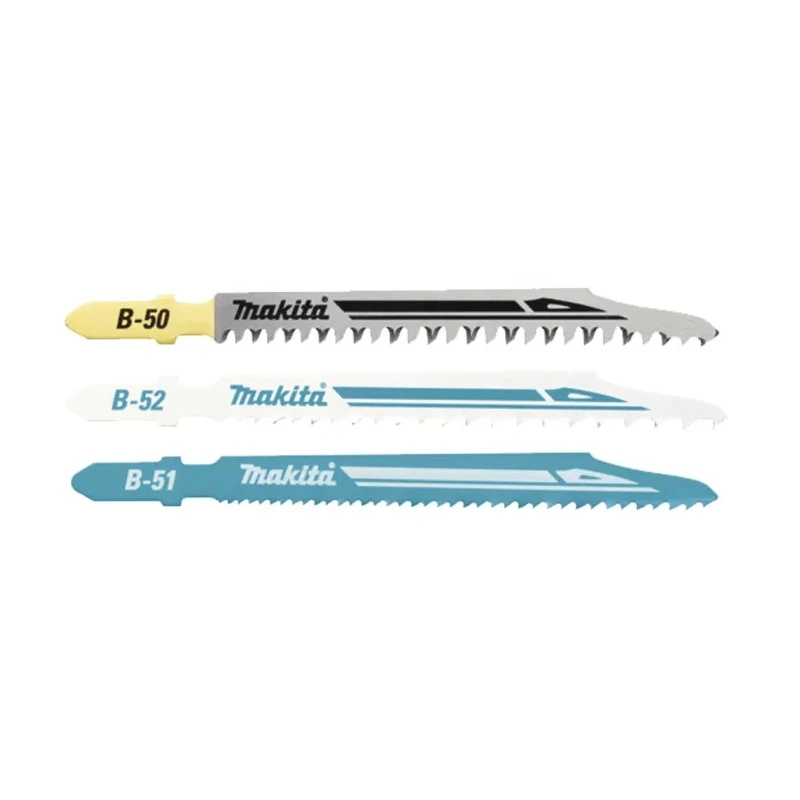 Makita Jigsaw Blade Metal Wood High Speed Steel, 75mm Cutting Length, Pack of 3 Blades B-06292