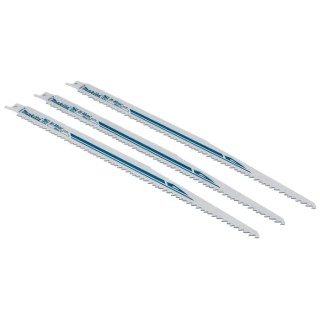 Makita Reciprocating Saw Blade 3-Piece 100 mm Bi-Metal, 8 Teeth Per Inch B-10637