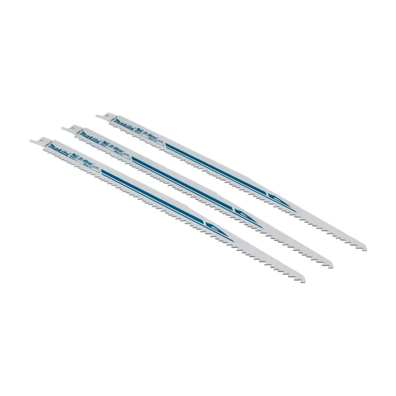Makita Reciprocating Saw Blade 3-Piece 100 mm Bi-Metal, 8 Teeth Per Inch B-10637