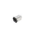 XP Power IEC Filter 264V AC 6A Screw Mount Male Connector with 1 Fuse Faston Termination FDMM06SFR