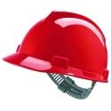 MSA Safety V-Gard Red High Density Polyethylene Safety Helmet Adjustable GV131-0000000-000