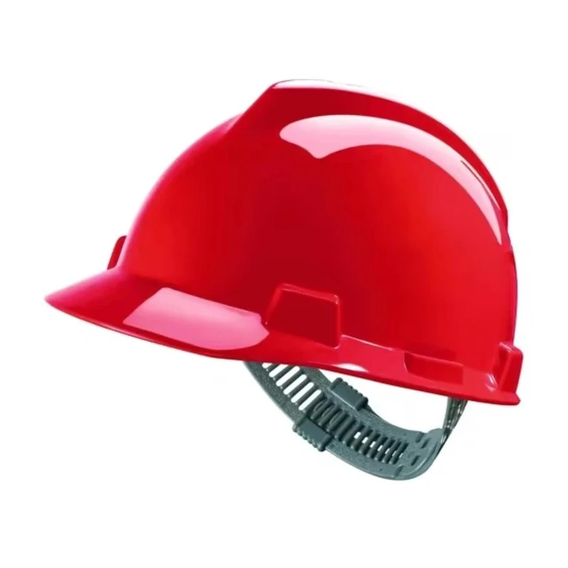 MSA Safety V-Gard Red High Density Polyethylene Safety Helmet Adjustable GV131-0000000-000