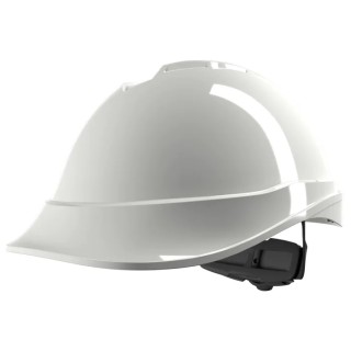 MSA Safety White Safety Helmet V-Gard 200 Adjustable GV712-0000000-000
