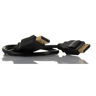 RS PRO Polyvinyl Chloride DisplayPort to DisplayPort Cable Male to Male 500 mm 195-4906