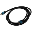RS PRO 2 m 8K @ 60Hz HDMI Cable Male to Male HDMI 2.1 Black 195-4891
