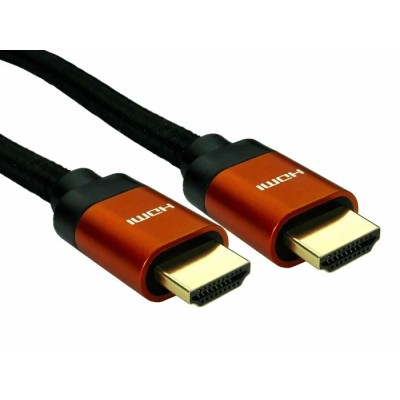 RS PRO 1 m 8K HDMI Cable Male HDMI to Male HDMI Polyvinyl Chloride Jacket Black 195-4888