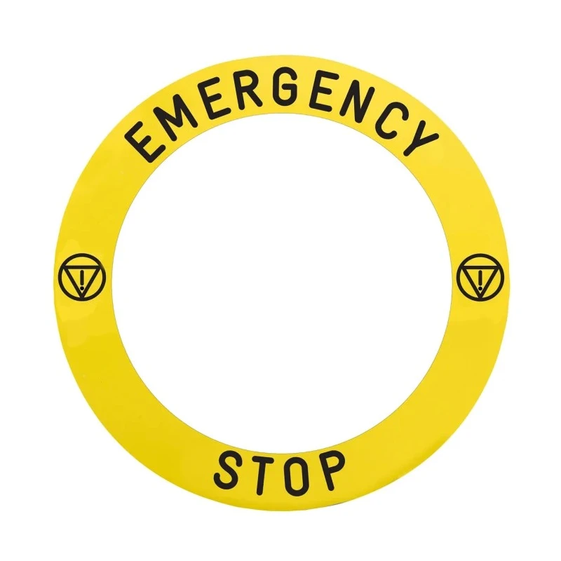 Schneider Electric Legend Plate Accessory for Emergency Stop ZB5AS84W Harmony Series ZBY8L330