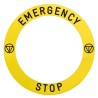 Schneider Electric Legend Plate Accessory for Emergency Stop ZB5AS84W Harmony Series ZBY8L330