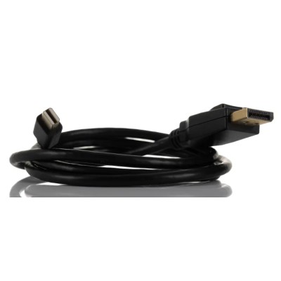 RS PRO Male Mini DisplayPort to Male DisplayPort Cable, Polyvinyl Chloride Jacket, 1 m, Black, Gold Plated 195-4904